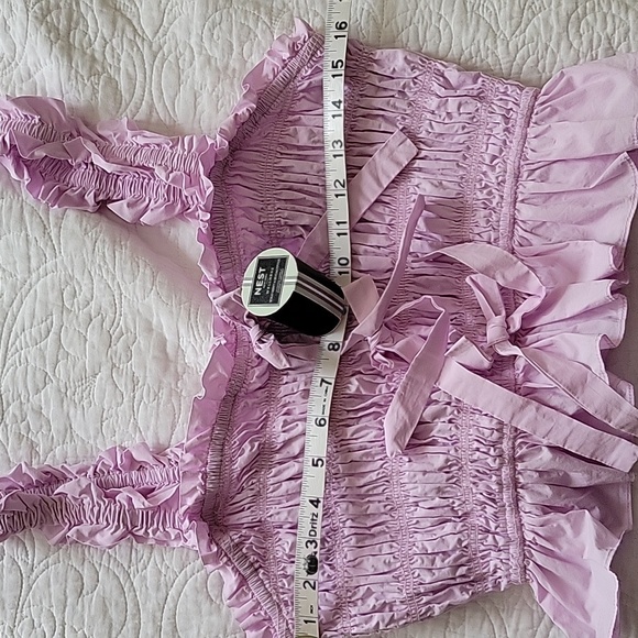 English Factory Women's Woven Lilac Blouse- Size L - Picture 5 of 9